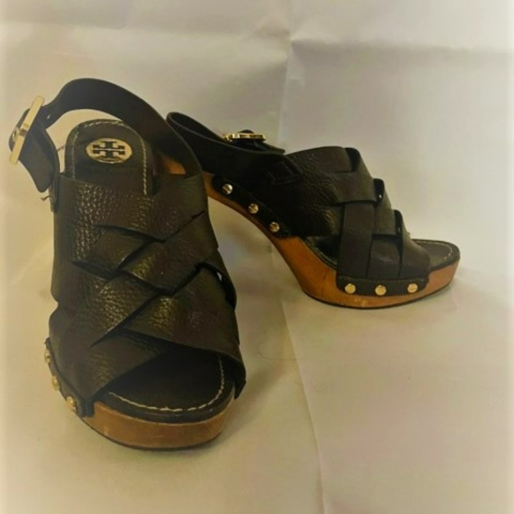 Tory Burch Leather  platform sandals